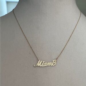 14kt Gold “Miami” Necklace